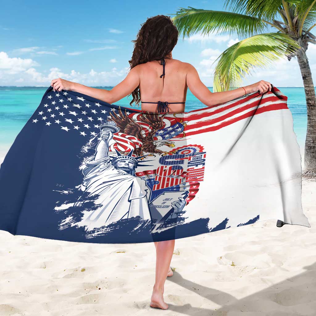 United States 4th Of July Sarong USA Eagle Statue Of Librerty