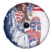 United States 4th Of July Spare Tire Cover USA Eagle Statue Of Librerty