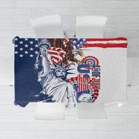 United States 4th Of July Tablecloth USA Eagle Statue Of Librerty