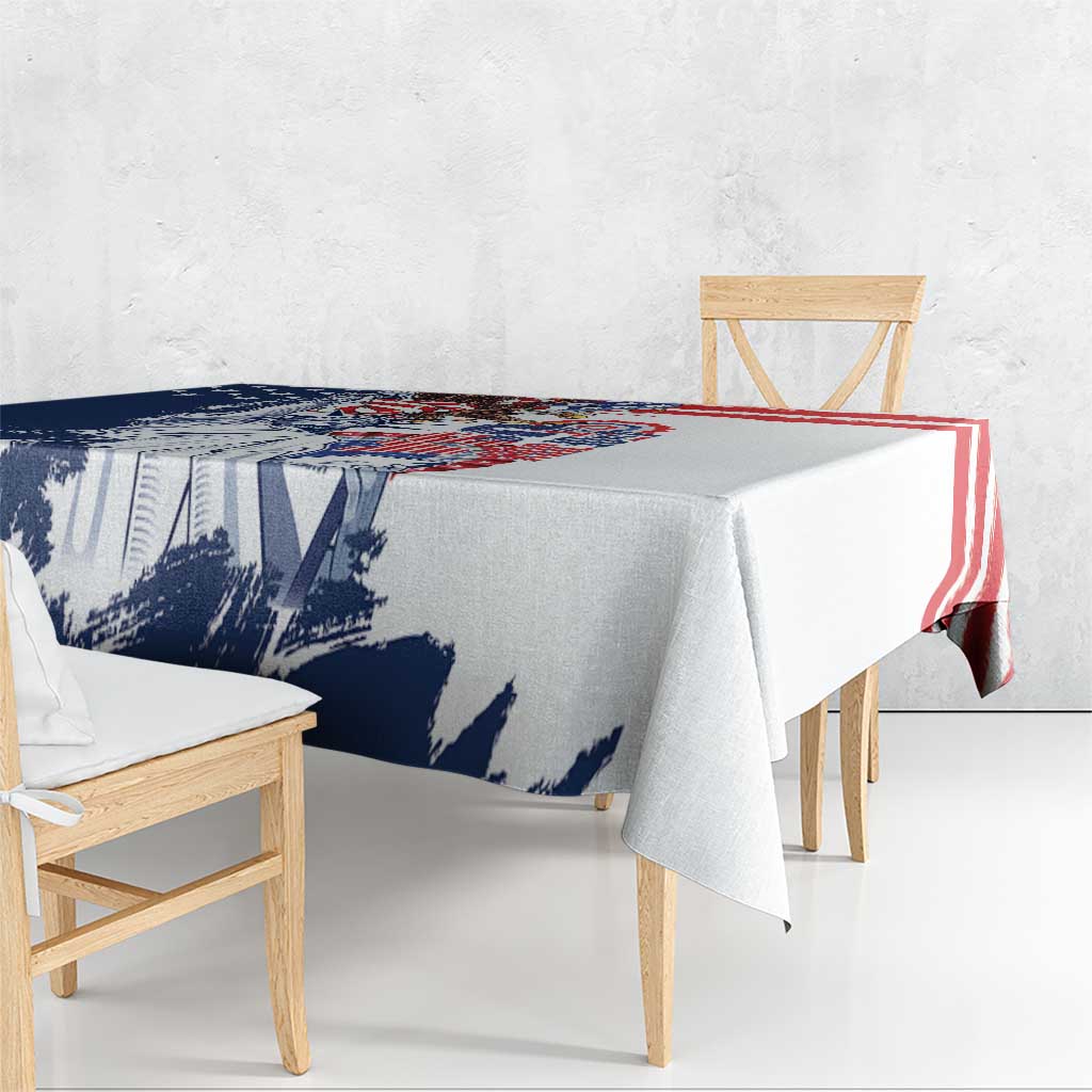 United States 4th Of July Tablecloth USA Eagle Statue Of Librerty