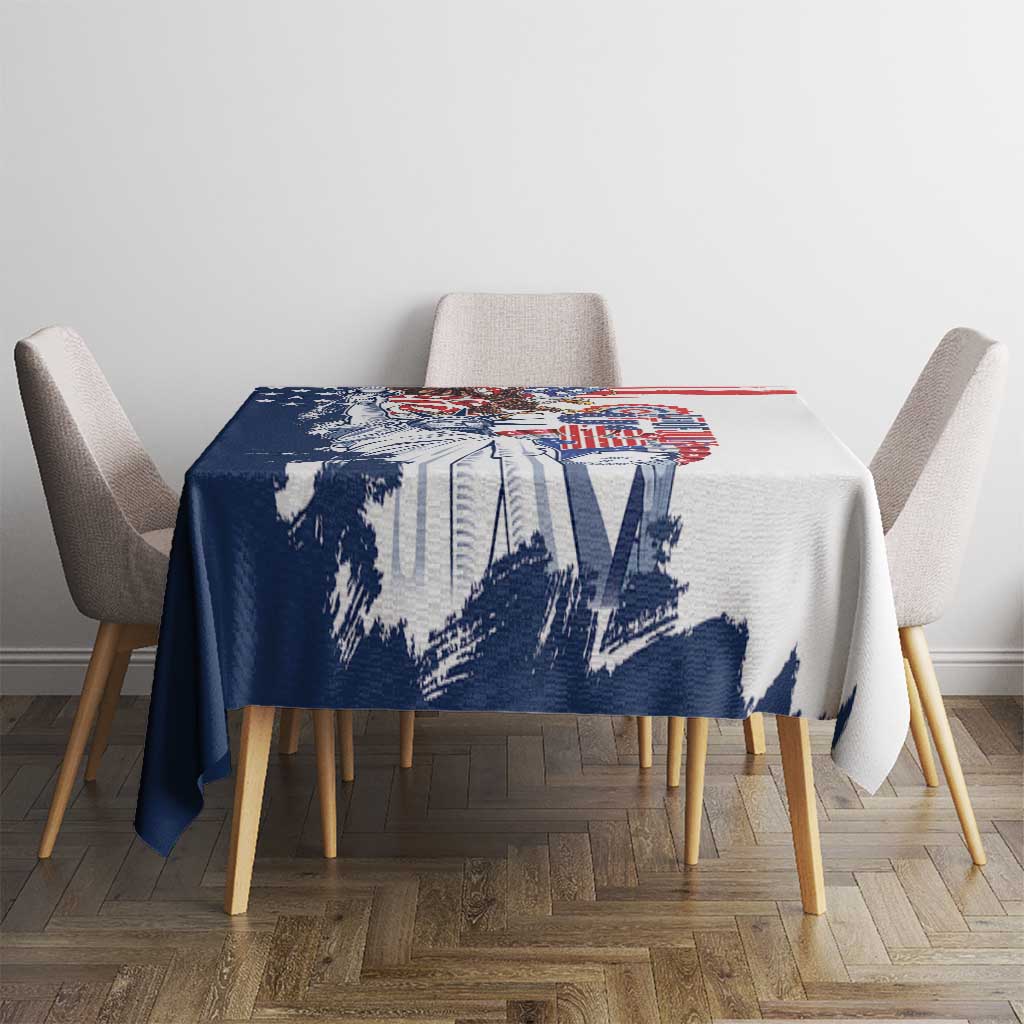 United States 4th Of July Tablecloth USA Eagle Statue Of Librerty