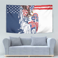 United States 4th Of July Tapestry USA Eagle Statue Of Librerty