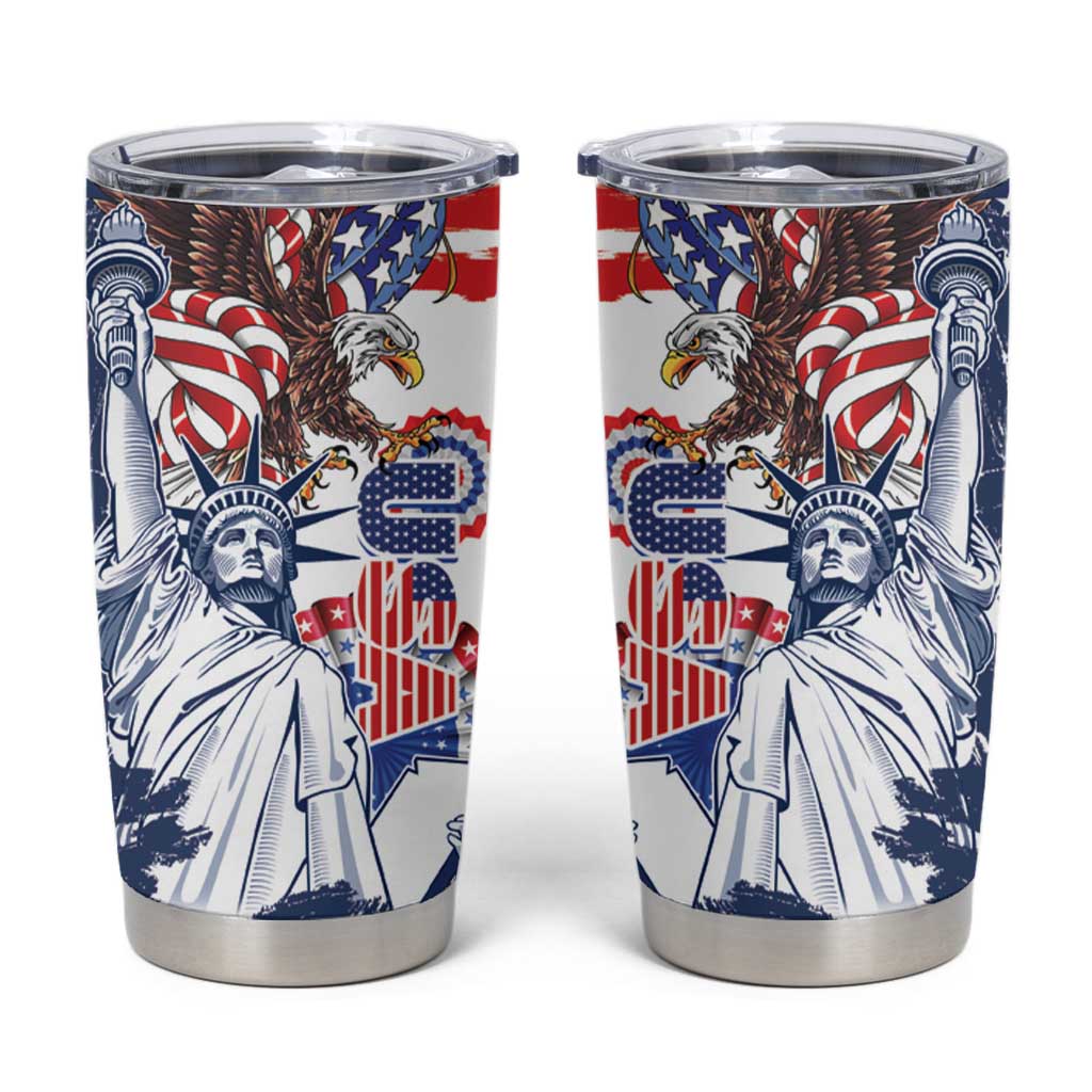 United States 4th Of July Tumbler Cup USA Eagle Statue Of Librerty