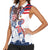 United States 4th Of July Women Sleeveless Polo Shirt USA Eagle Statue Of Librerty