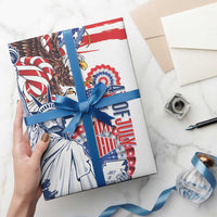 United States 4th Of July Wrapping Paper USA Eagle Statue Of Librerty - Wonder Print Shop