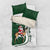 South Africa Christmas In July Bedding Set Geseende Kersfees Springbok Black Santa