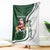 South Africa Christmas In July Blanket Geseende Kersfees Springbok Black Santa