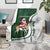 South Africa Christmas In July Blanket Geseende Kersfees Springbok Black Santa