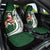 South Africa Christmas In July Car Seat Cover Geseende Kersfees Springbok Black Santa