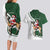 South Africa Christmas In July Couples Matching Long Sleeve Bodycon Dress and Hawaiian Shirt Geseende Kersfees Springbok Black Santa