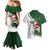 South Africa Christmas In July Couples Matching Mermaid Dress and Hawaiian Shirt Geseende Kersfees Springbok Black Santa