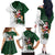 South Africa Christmas In July Family Matching Off The Shoulder Long Sleeve Dress and Hawaiian Shirt Geseende Kersfees Springbok Black Santa