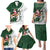 South Africa Christmas In July Family Matching Puletasi and Hawaiian Shirt Geseende Kersfees Springbok Black Santa
