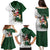 South Africa Christmas In July Family Matching Puletasi and Hawaiian Shirt Geseende Kersfees Springbok Black Santa
