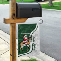 South Africa Christmas In July Garden Flag Geseende Kersfees Springbok Black Santa