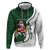 South Africa Christmas In July Hoodie Geseende Kersfees Springbok Black Santa