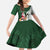 South Africa Christmas In July Kid Short Sleeve Dress Geseende Kersfees Springbok Black Santa