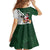 South Africa Christmas In July Kid Short Sleeve Dress Geseende Kersfees Springbok Black Santa