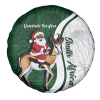South Africa Christmas In July Spare Tire Cover Geseende Kersfees Springbok Black Santa
