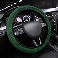South Africa Christmas In July Steering Wheel Cover Geseende Kersfees Springbok Black Santa