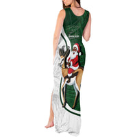 South Africa Christmas In July Tank Maxi Dress Geseende Kersfees Springbok Black Santa