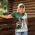 South Africa Christmas In July Women Polo Shirt Geseende Kersfees Springbok Black Santa