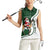 South Africa Christmas In July Women Sleeveless Polo Shirt Geseende Kersfees Springbok Black Santa