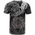 Polynesian Pride Cancer Zodiac T Shirt Astrological Sign Tribal Plumeria Grey Galaxy - Wonder Print Shop