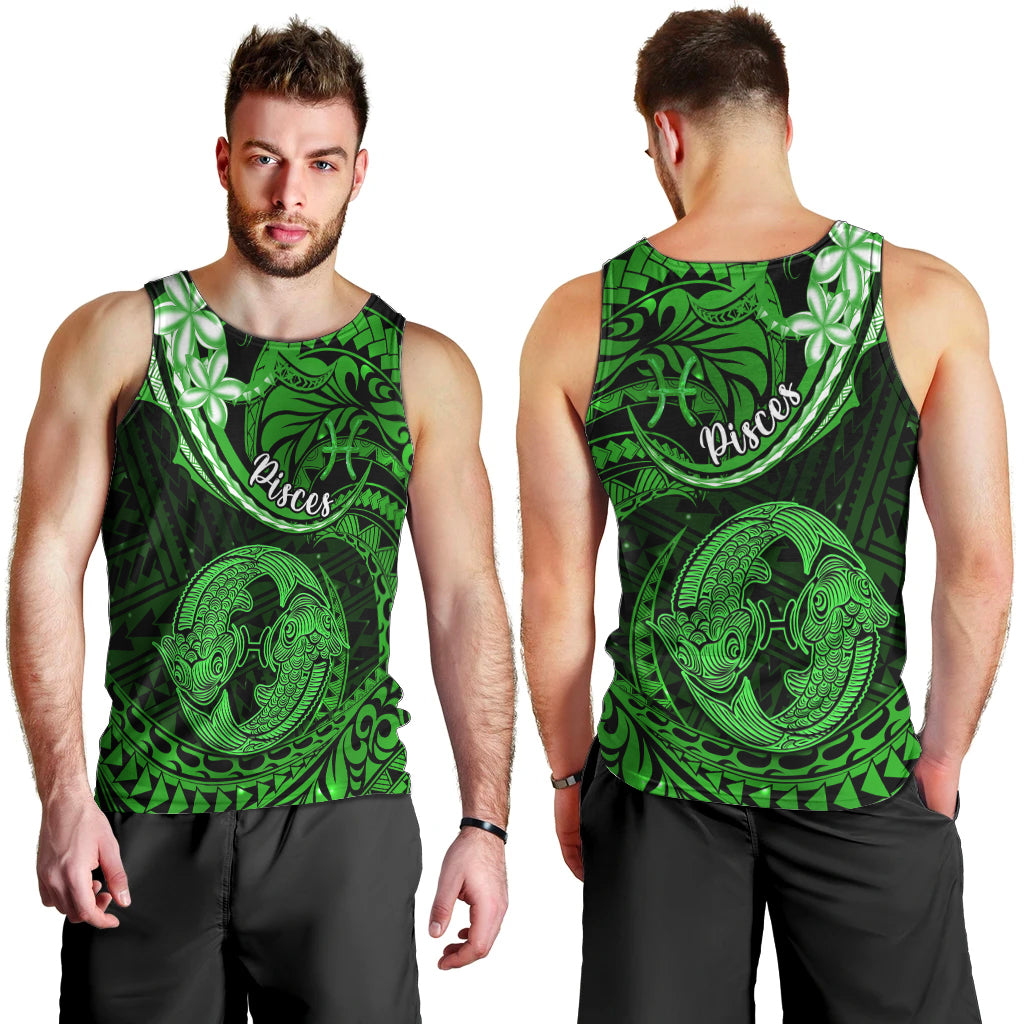 polynesian-pride-pisces-zodiac-men-tank-top-astrological-sign-tribal-plumeria-green-galaxy