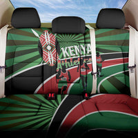 Athletics Kenya Back Car Seat Cover Maasai Shield Running Way - Wonder Print Shop
