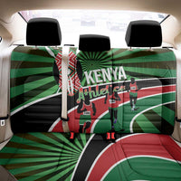 Athletics Kenya Back Car Seat Cover Maasai Shield Running Way - Wonder Print Shop