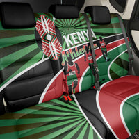 Athletics Kenya Back Car Seat Cover Maasai Shield Running Way - Wonder Print Shop