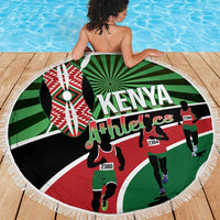 Athletics Kenya Beach Blanket Maasai Shield Running Way - Wonder Print Shop