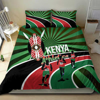 Athletics Kenya Bedding Set Maasai Shield Running Way - Wonder Print Shop