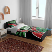 Athletics Kenya Bedding Set Maasai Shield Running Way - Wonder Print Shop