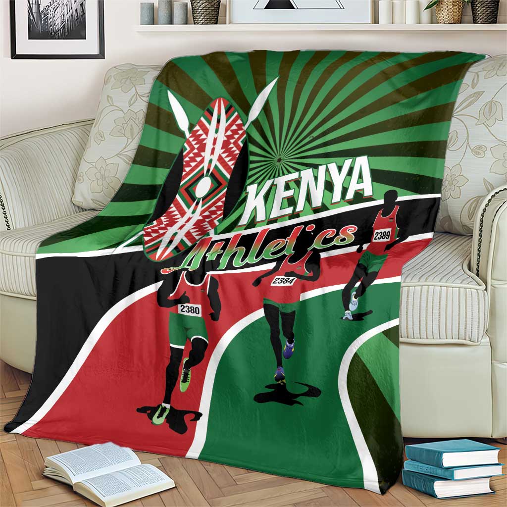 Athletics Kenya Blanket Maasai Shield Running Way - Wonder Print Shop