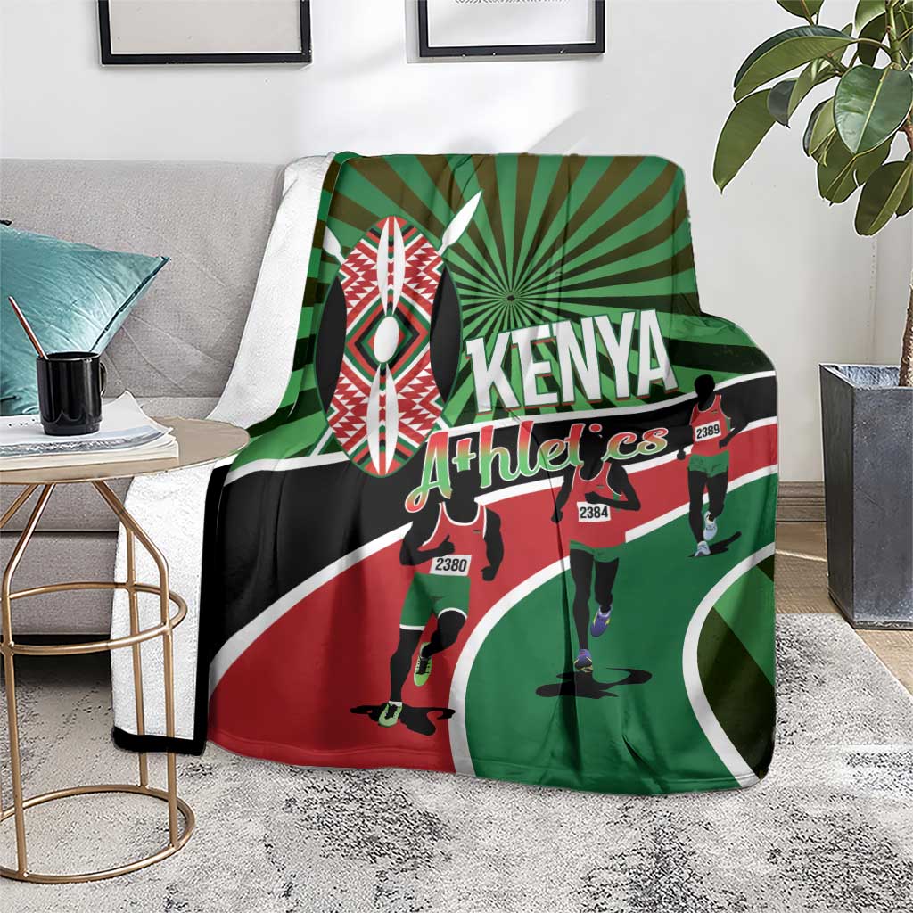 Athletics Kenya Blanket Maasai Shield Running Way - Wonder Print Shop