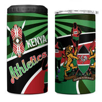 Athletics Kenya 4 in 1 Can Cooler Tumbler Maasai Shield Running Way - Wonder Print Shop