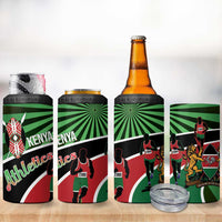 Athletics Kenya 4 in 1 Can Cooler Tumbler Maasai Shield Running Way - Wonder Print Shop