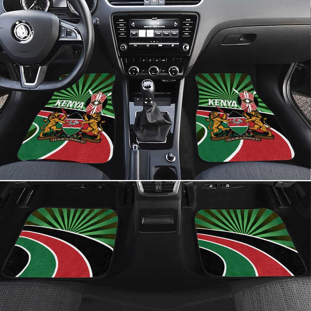 Athletics Kenya Car Mats Maasai Shield Running Way - Wonder Print Shop