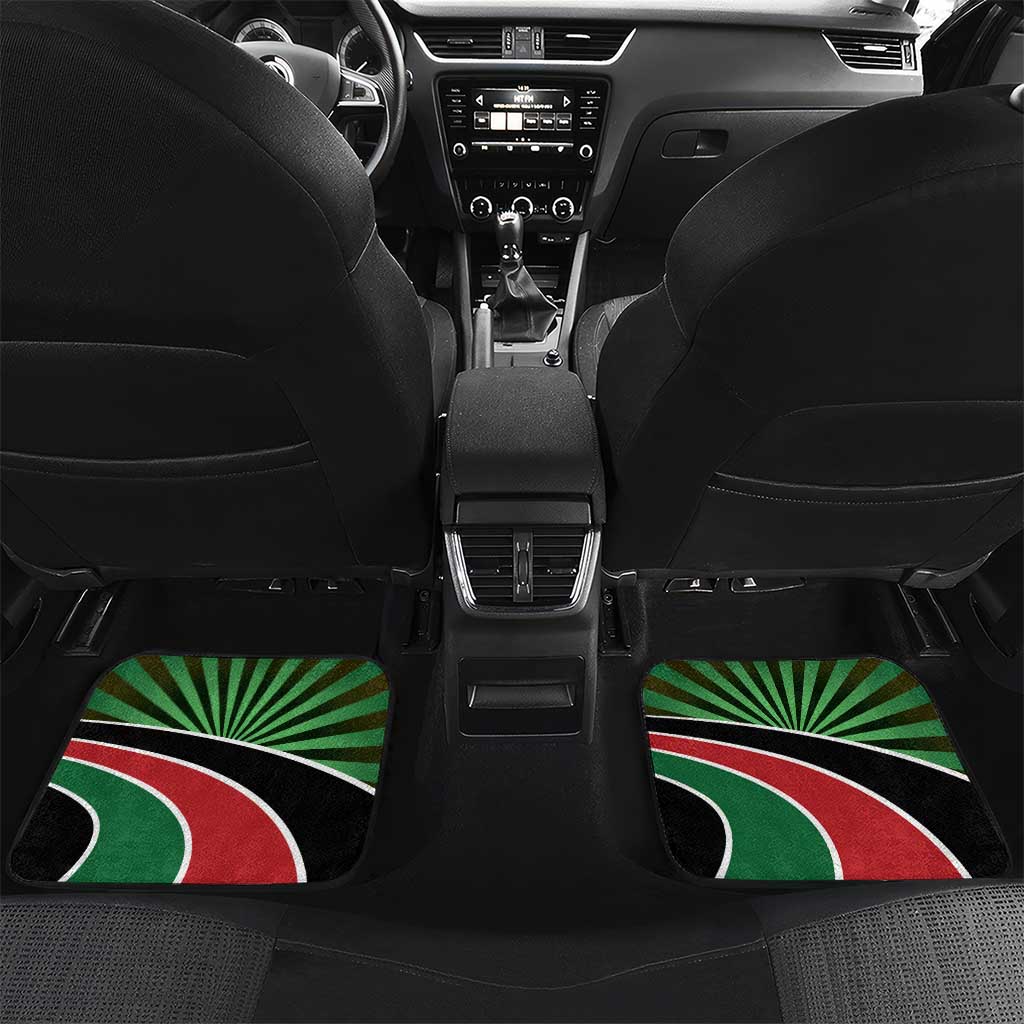 Athletics Kenya Car Mats Maasai Shield Running Way - Wonder Print Shop