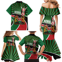 Athletics Kenya Family Matching Mermaid Dress and Hawaiian Shirt Maasai Shield Running Way - Wonder Print Shop