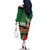 Athletics Kenya Family Matching Off The Shoulder Long Sleeve Dress and Hawaiian Shirt Maasai Shield Running Way - Wonder Print Shop