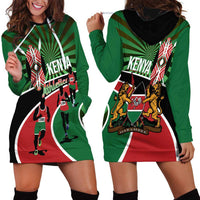 Athletics Kenya Hoodie Dress Maasai Shield Running Way - Wonder Print Shop