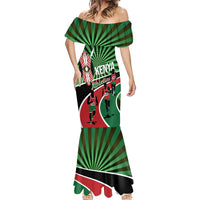 Athletics Kenya Mermaid Dress Maasai Shield Running Way - Wonder Print Shop