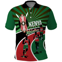 Athletics Kenya Polo Shirt Maasai Shield Running Way - Wonder Print Shop