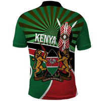 Athletics Kenya Polo Shirt Maasai Shield Running Way - Wonder Print Shop