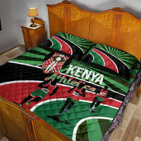 Athletics Kenya Quilt Bed Set Maasai Shield Running Way - Wonder Print Shop