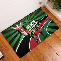 Athletics Kenya Rubber Doormat Maasai Shield Running Way - Wonder Print Shop