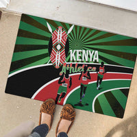 Athletics Kenya Rubber Doormat Maasai Shield Running Way - Wonder Print Shop